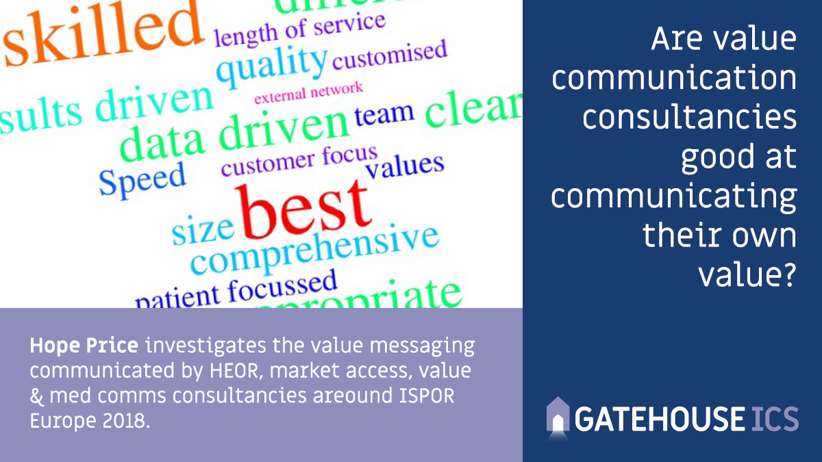 Value communication consultancies word cloud