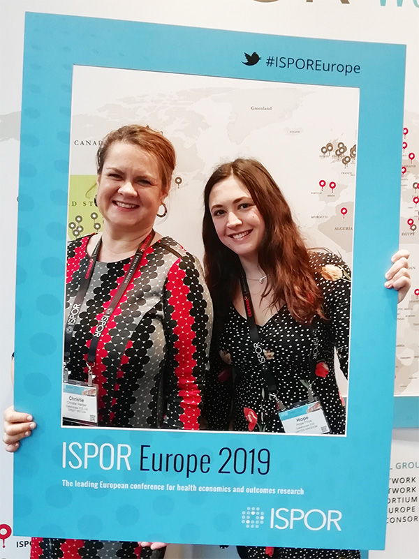 Christie and Hope at ISPOR Europe 2019, Copenhagen